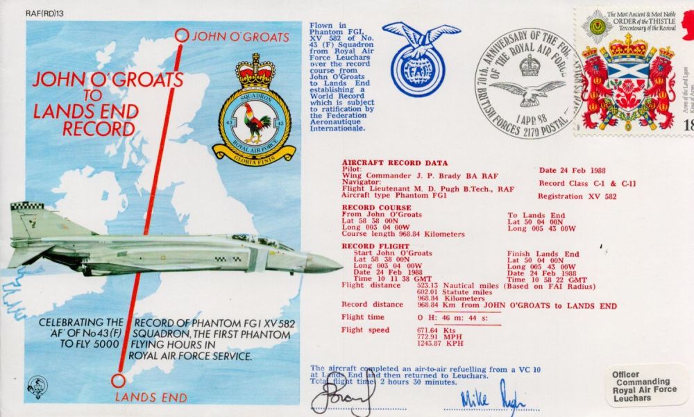 Lot 674: Wg Cdr J. P. Brady and Flt Lt...