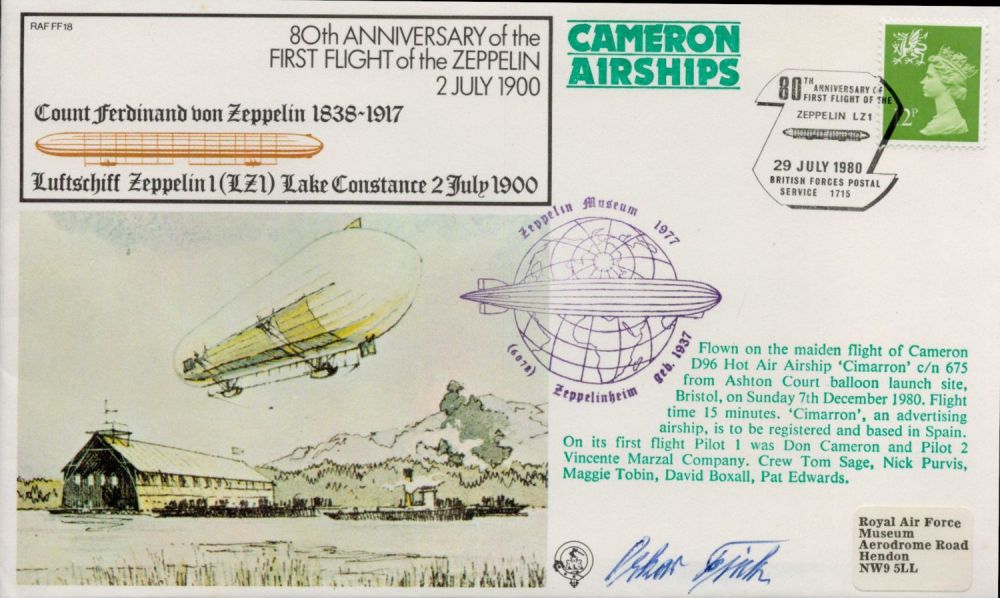 Lot 679: Oskar Fink Signed 80th Anniversary of the First...