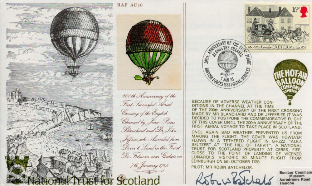 Lot 685: Robin Batchelor Signed National Trust For Scotland FDC....