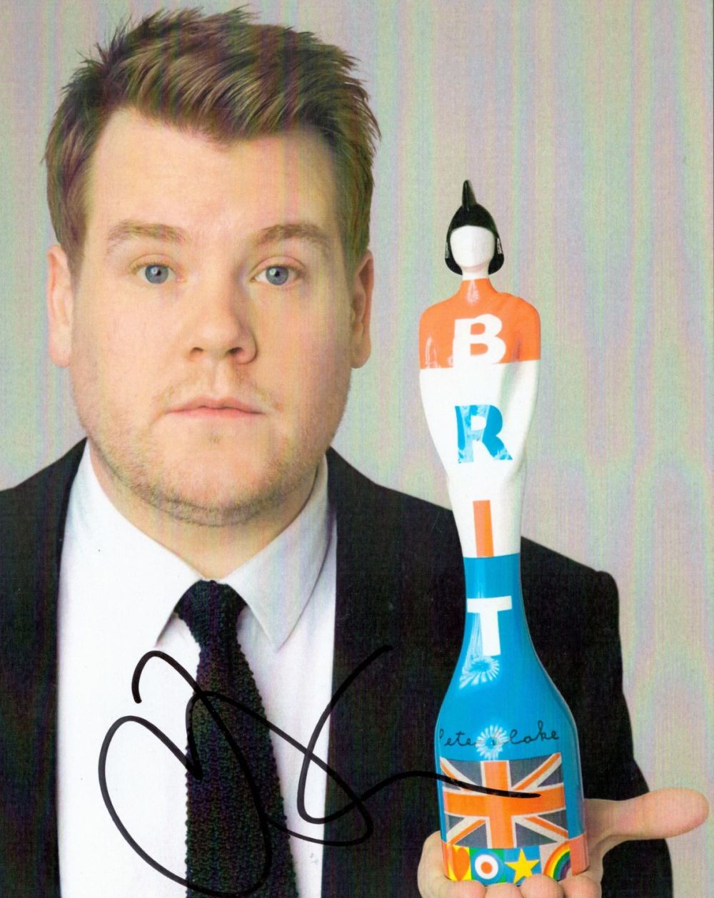 Lot 741: James Corden signed 10x8 inch colour photo. James...