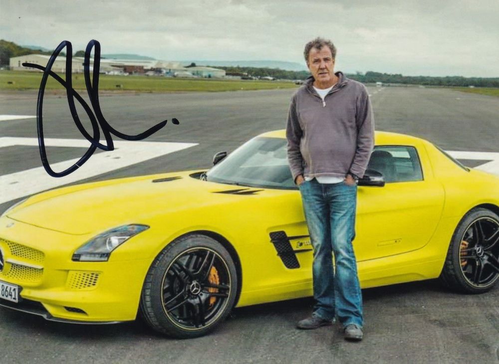 Lot 64: Jeremy Clarkson, Top Gear Presenter Signed 7x5 inch...