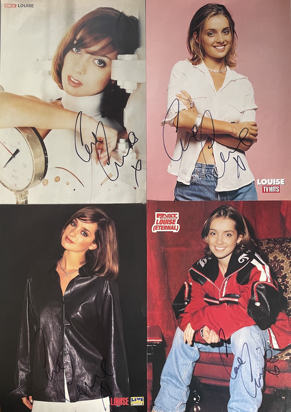 Lot 91: Louise, Chart Topping Superstar 10x Signed Assorted Magazine...