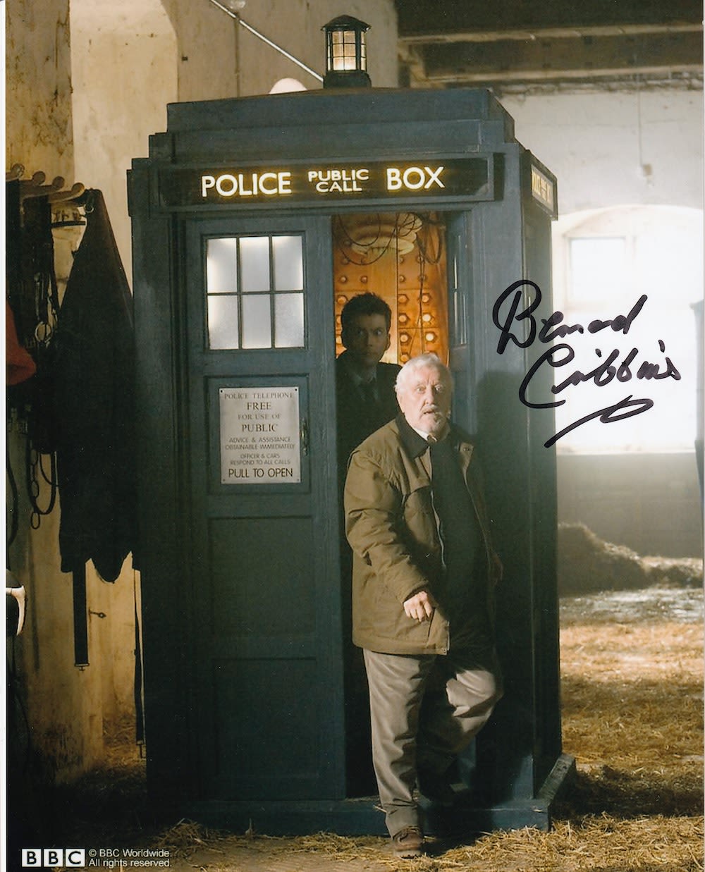 Lot 180: Bernard Cribbins, Late Great Actor, Dr Who signed...