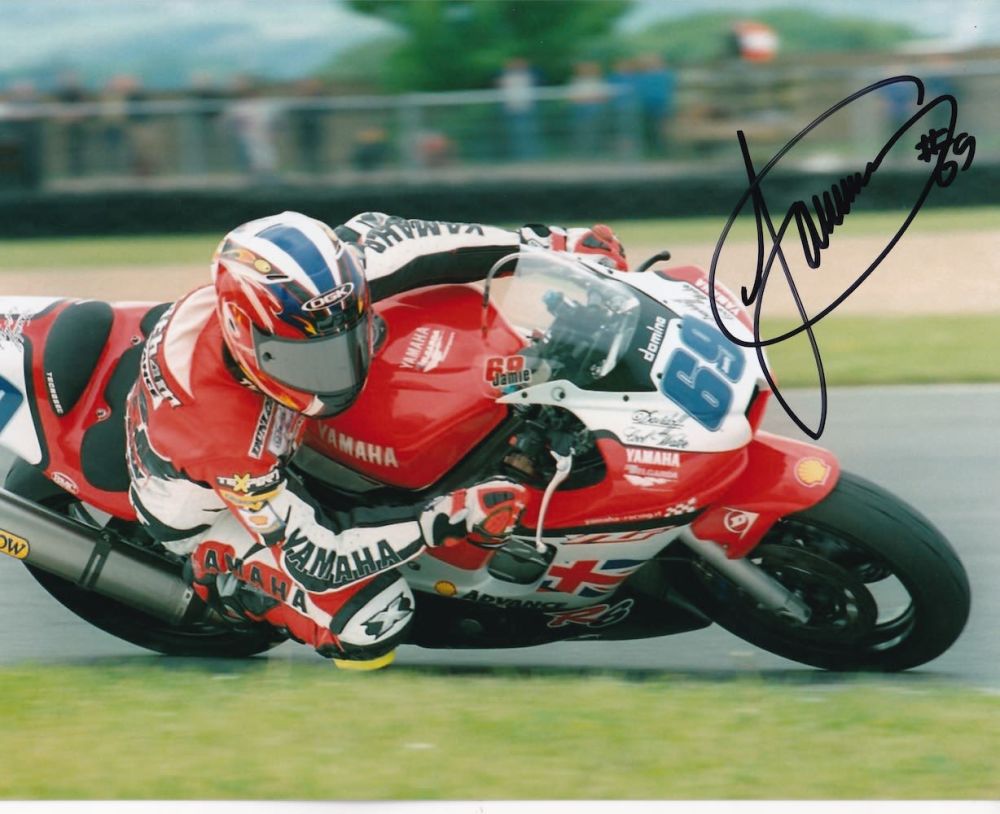 Lot 219: Jamie Whitham, Twice British Bike Racing Champion, signed...