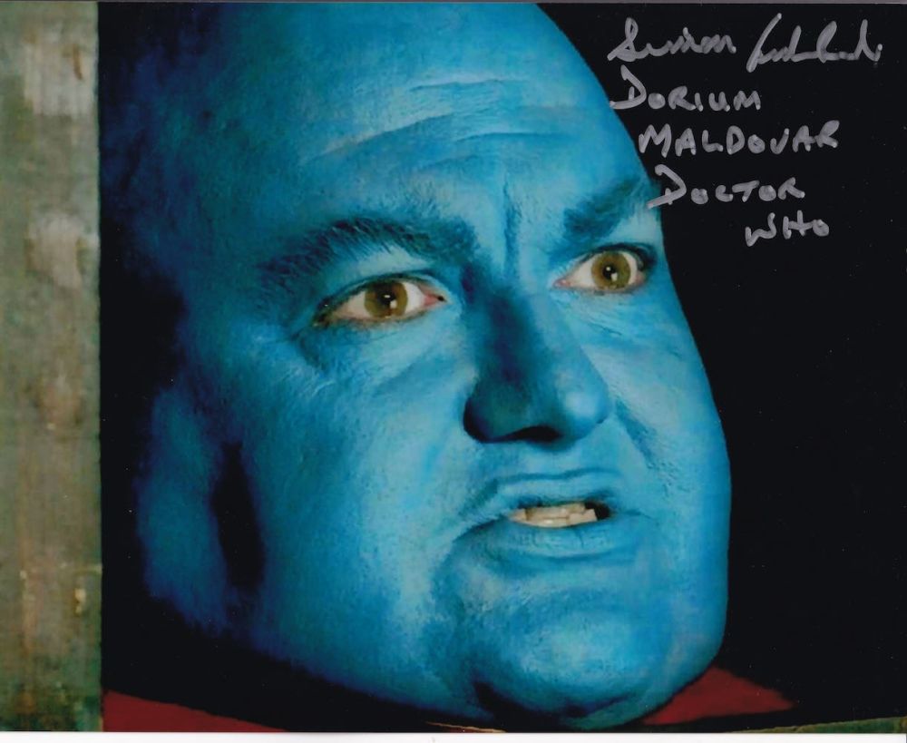 Lot 269: Simon Fisher Becker, Popular Actor, Dr Who signed...