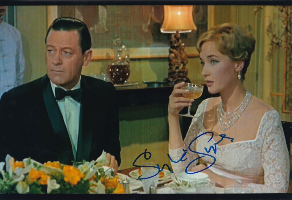 Lot 291: Sylvia Syms, Late Great British Actress, signed 12x8...