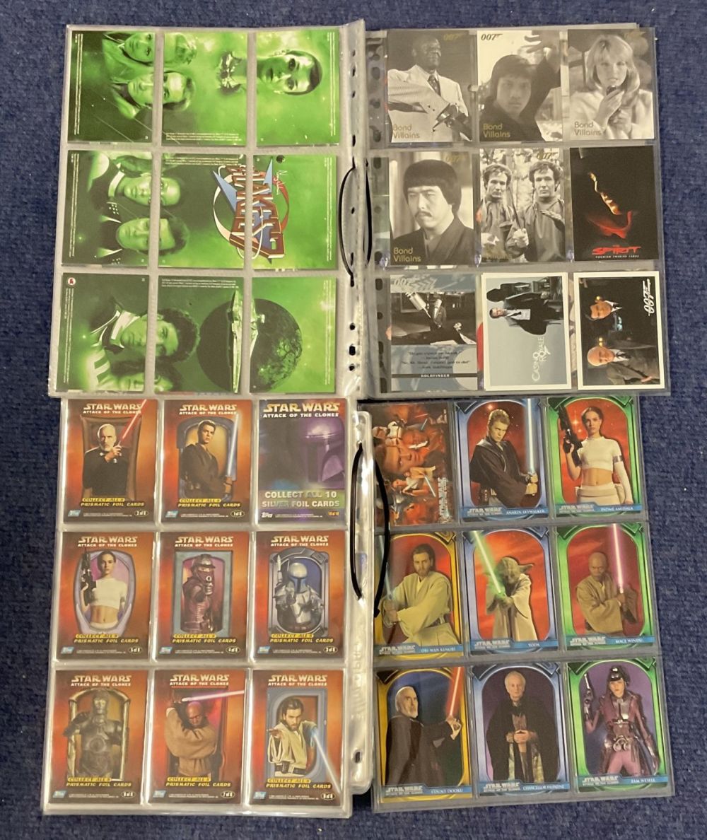 Lot 25: Assorted Star Wars trading card collection. Includes Attack...