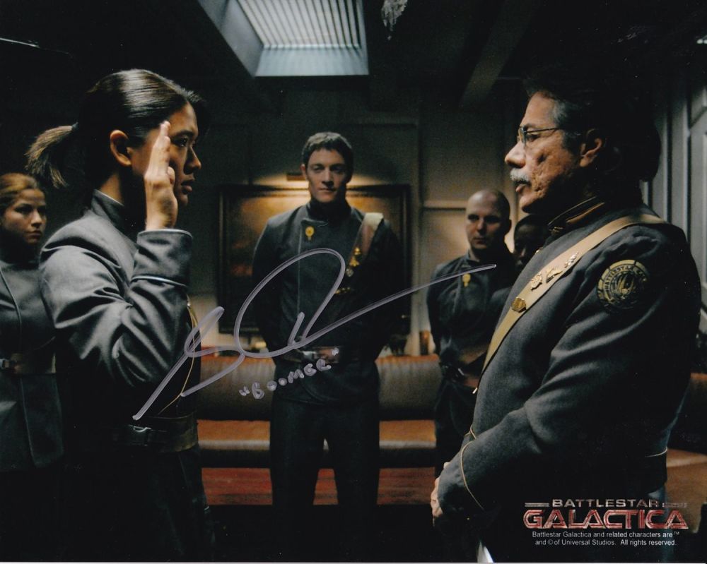 Lot 127: Super Sale! Battlestar Galactica Grace Park hand signed...