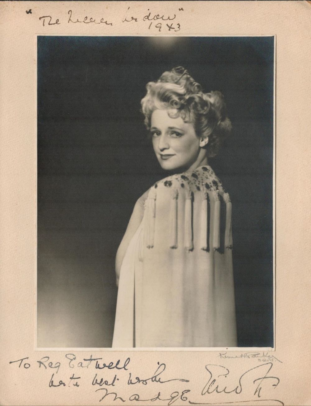 Lot 146: Actress Madge Evans Signed on Bottom Of Presentation...