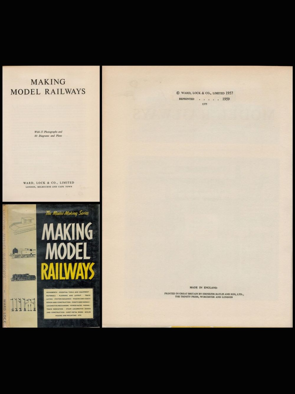 Lot 151: Making Model Railways 1959 Second Edition Hardback Book...