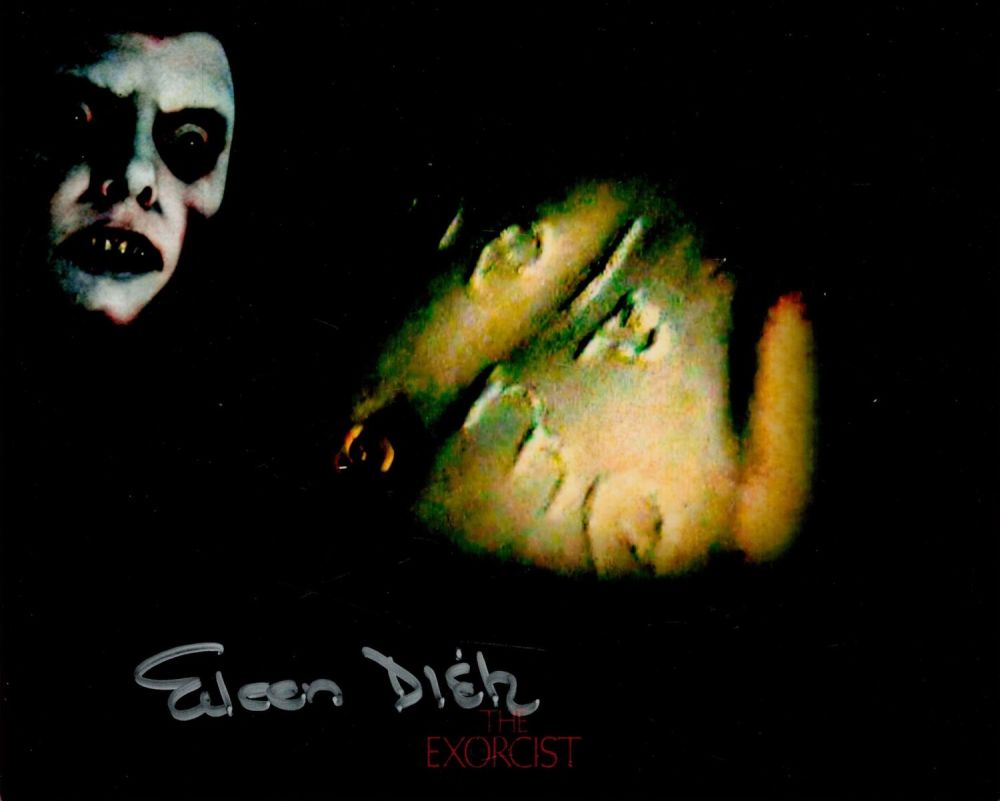 Lot 167: The Exorcist horror movie 'help me' photo signed...