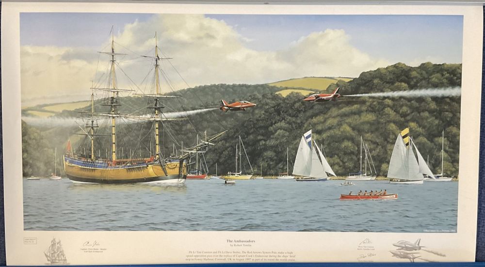 Lot 181: Robert Tomlin Colour Print Titled The Ambassadors. 4...