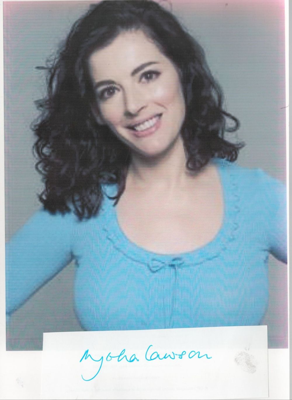 Lot 203: Nigella Lawson Signed 6 x 2 inch Approx...
