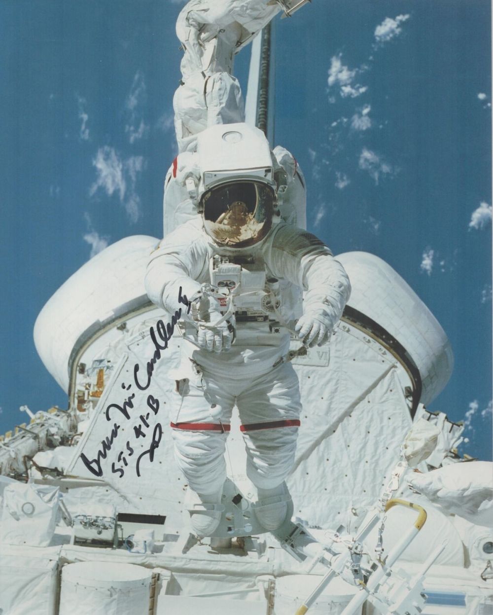Lot 204: Space. NASA Bruce McCandless Signed 10x8 inch Colour...