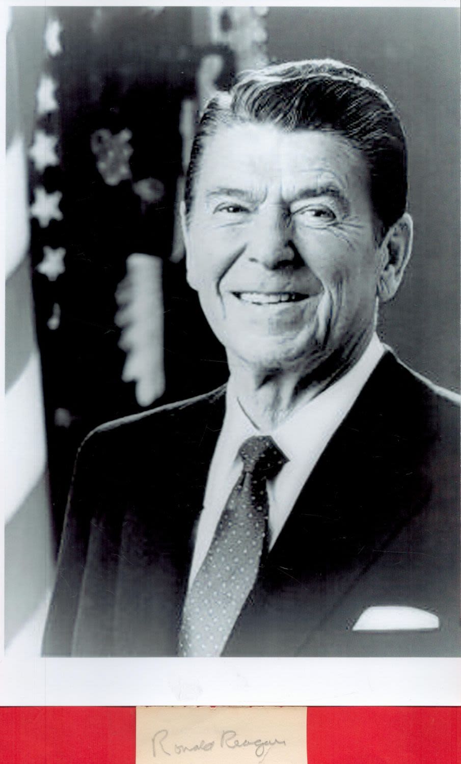Lot 229: Ronald Reagan Signed Small Signature Cutting in Pencil....