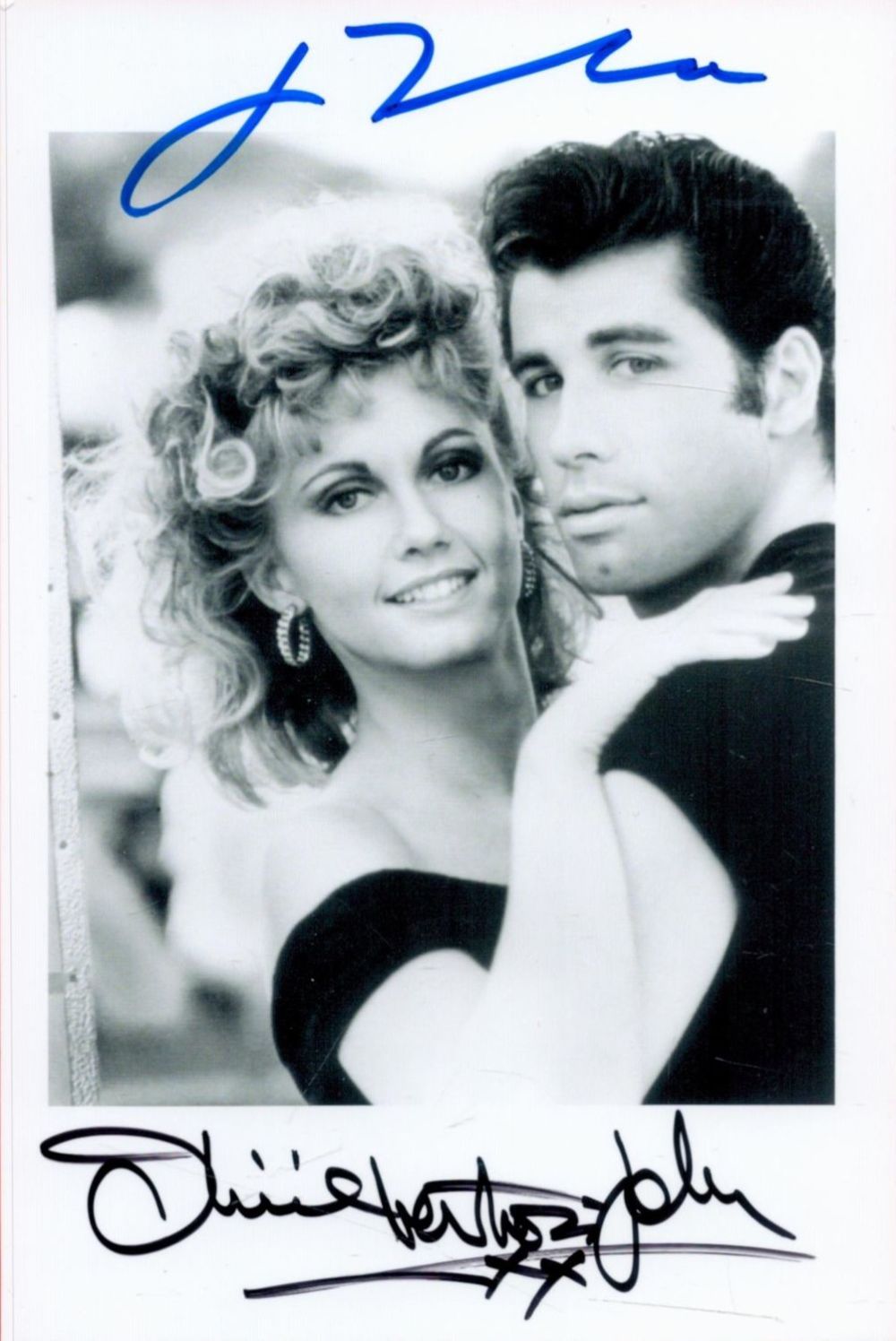 Lot 252: Grease Stars Olivia Newton-John and John Travolta Signed...