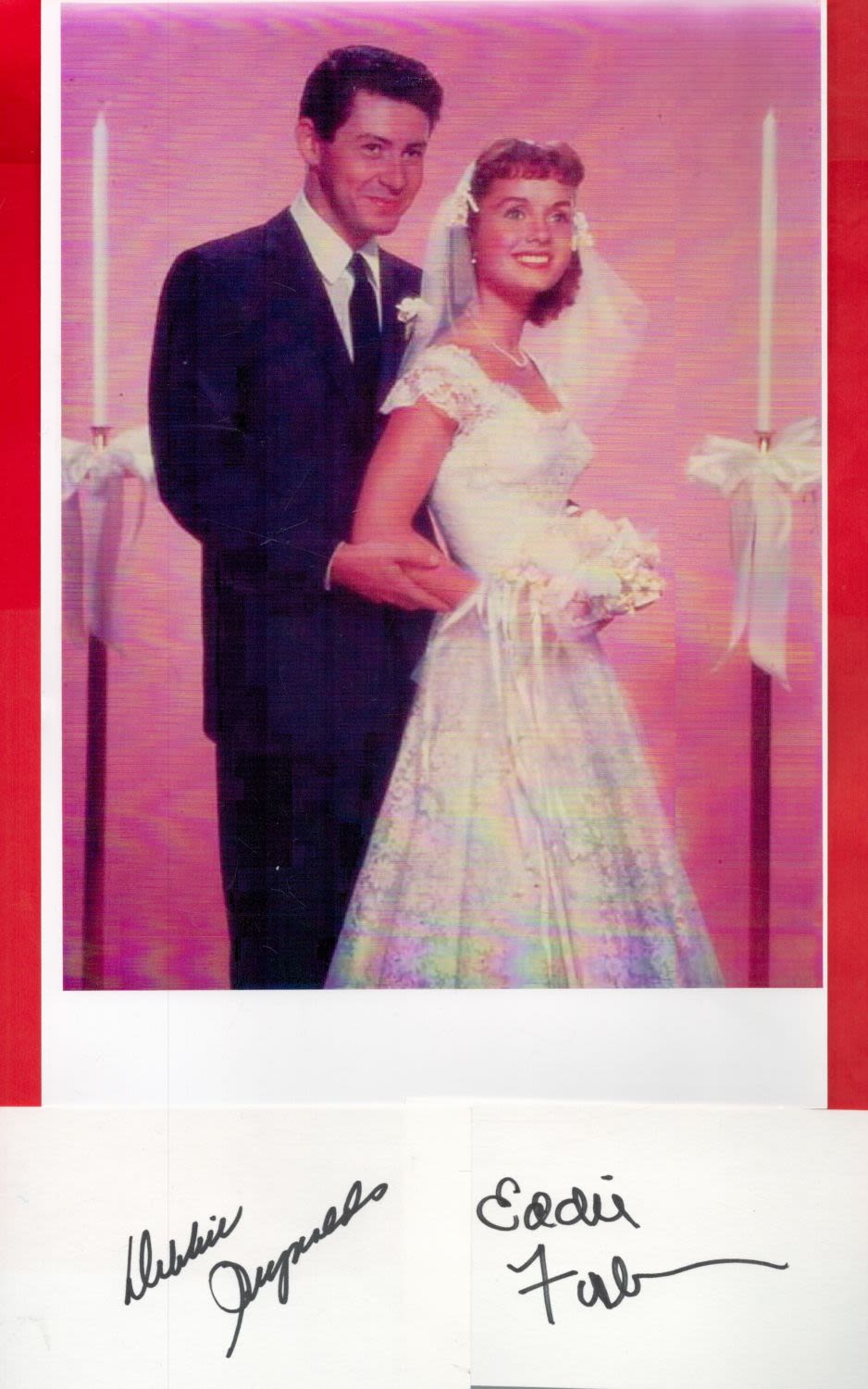 Lot 258: Debbie Reynolds and Eddy Fisher Signed 5 x...