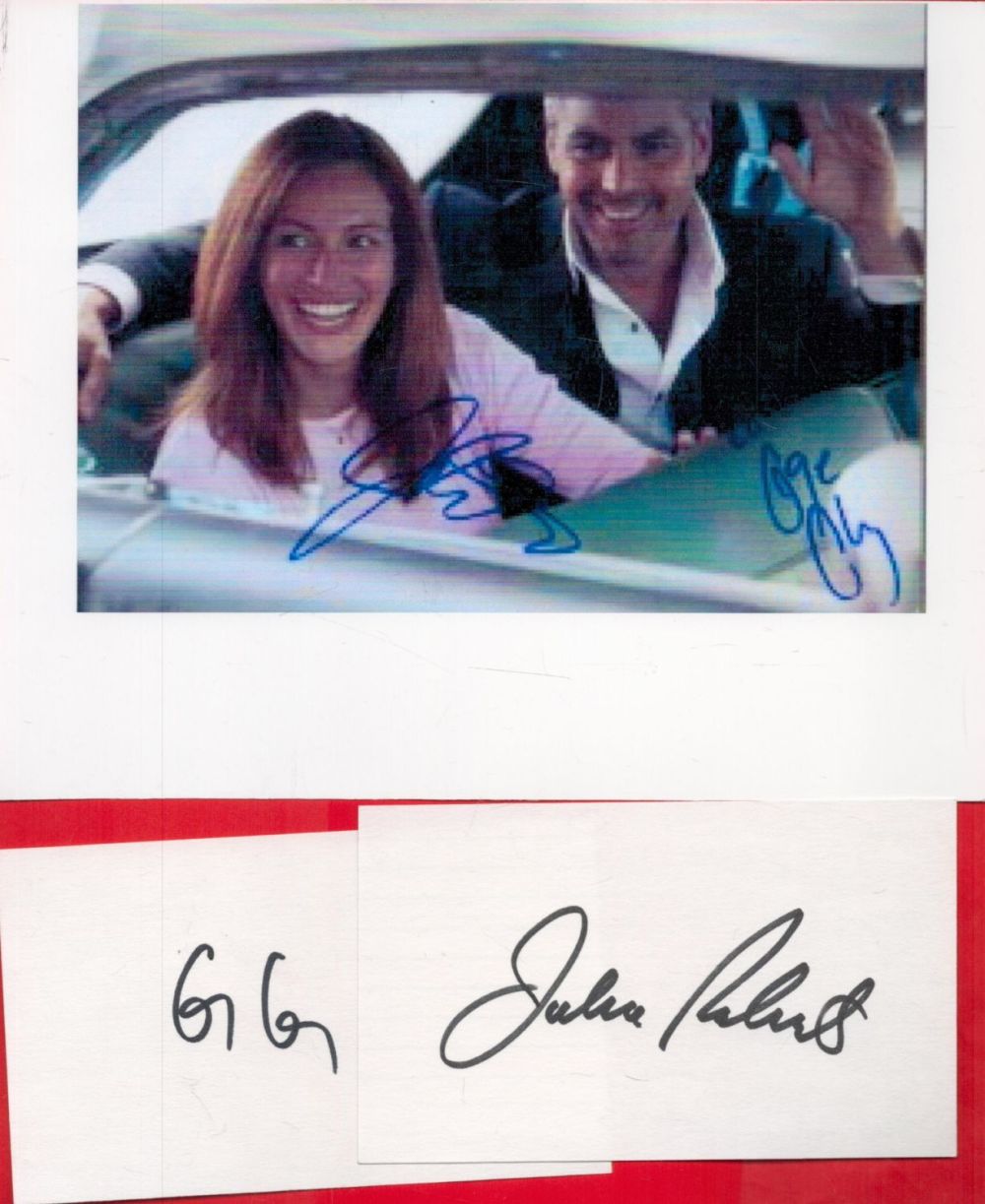 Lot 261: Julia Roberts and George Clooney Signed 5 x...