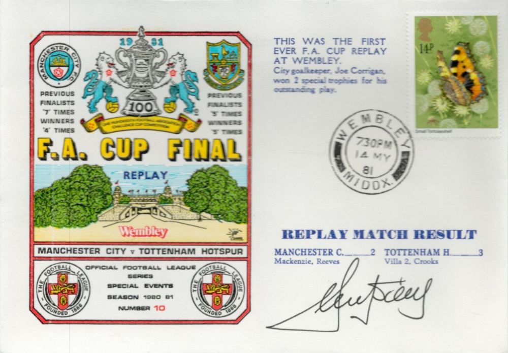 Lot 272: Football, Ricky Villa signed Commemorative Cover for the...