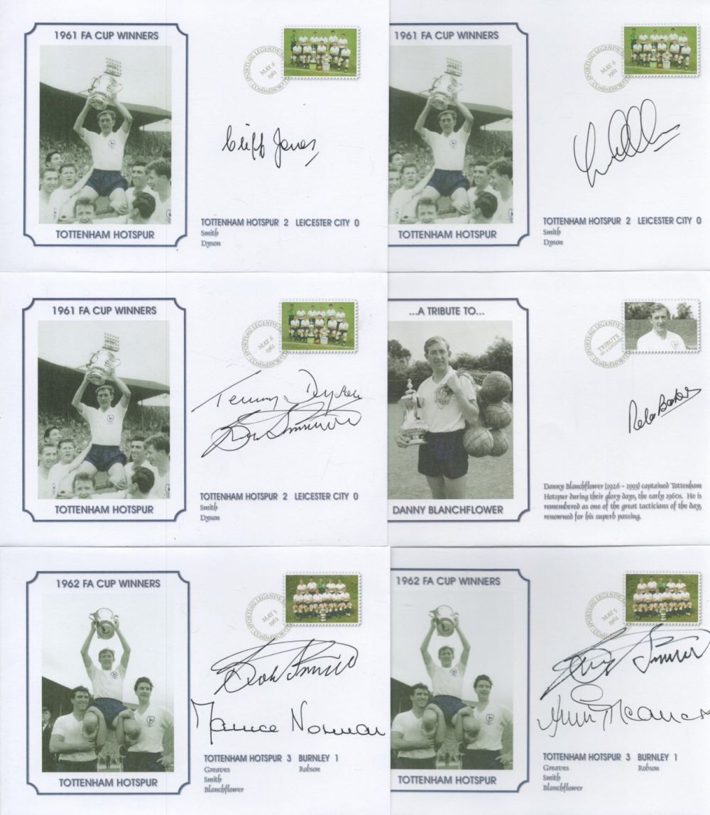 Lot 273: Football. Tottenham Hotspurs 1960's Legends Signed FDC Collection...