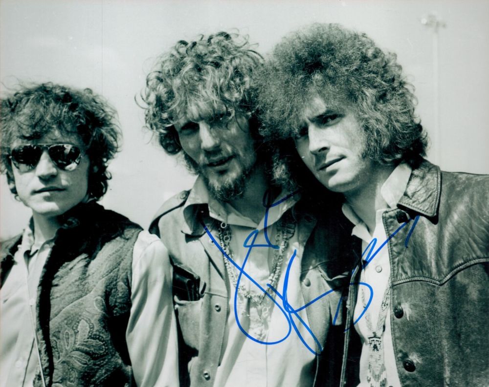 Lot 289: Eric Clapton Drummer Ginger Baker Signed 10 x...