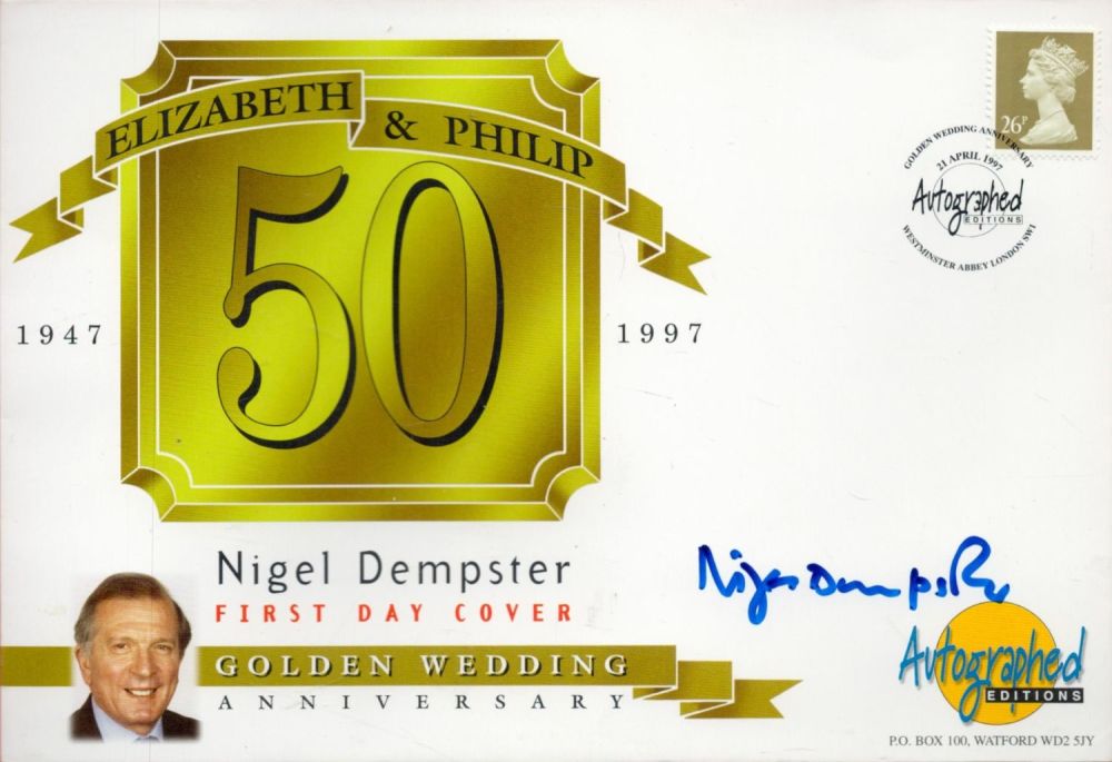Lot 292: Nigel Dempster Signed Elizabeth and Philip 50 Years...