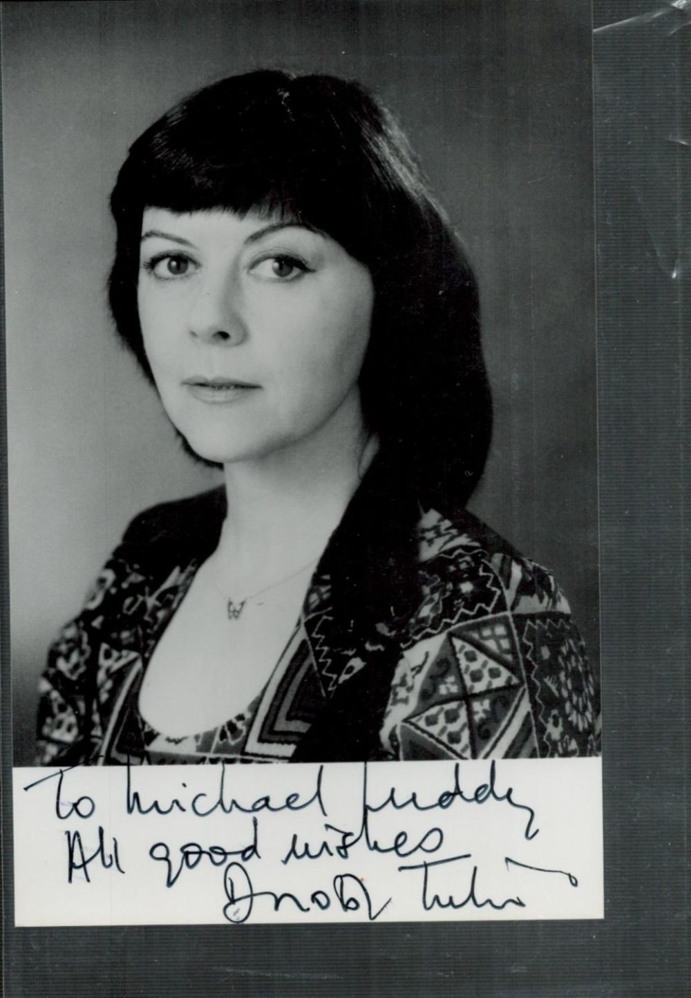 Lot 343: Dorothy Tutin Signed Black and White Promo Photo,...