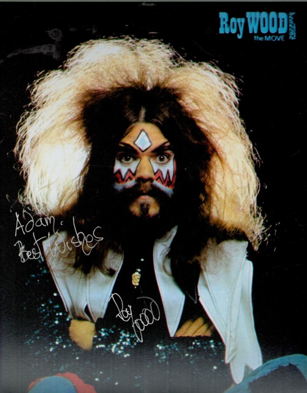 Lot 356: Roy Wood Signed Colour Photo, the MOVE, Approx....