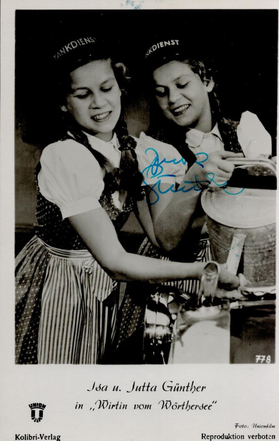 Lot 396: Jutta Gunther Signed Black and White Photo, in...
