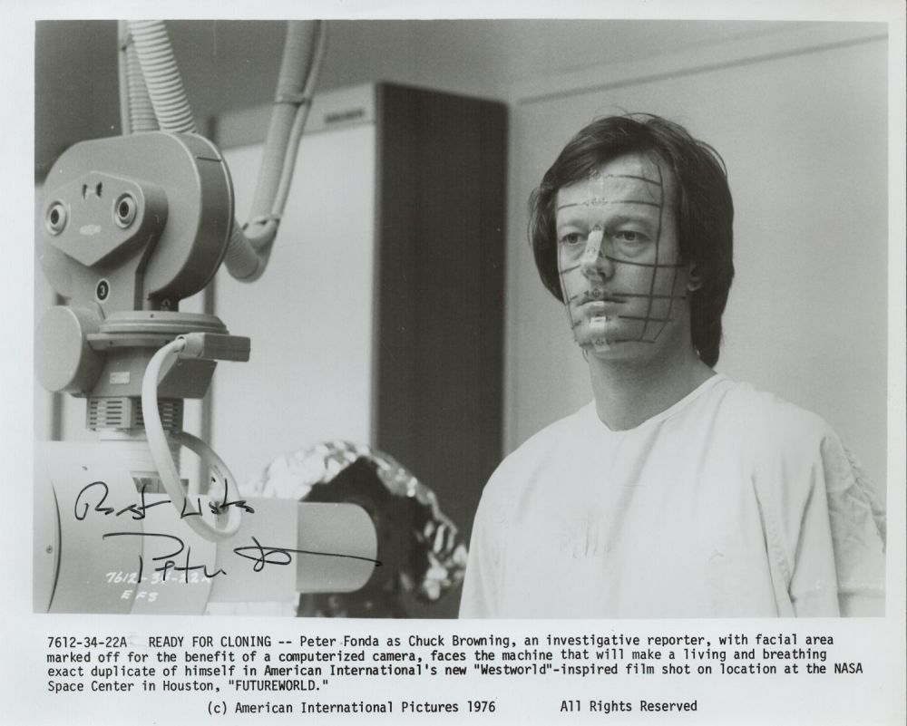 Lot 425: Peter Fonda Signed Ready For Cloning 10 x...