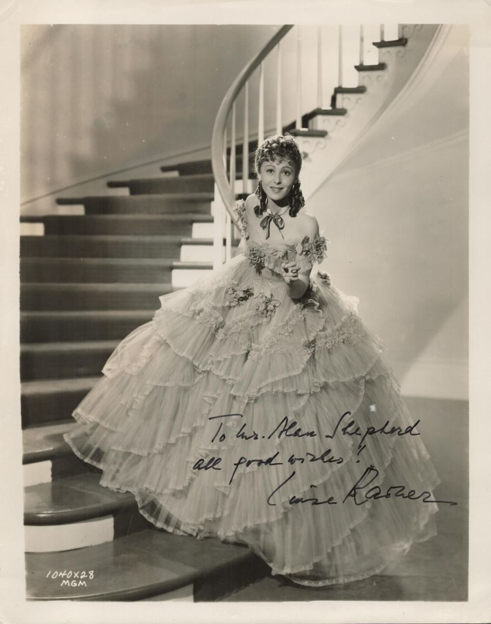 Lot 430: Luise Rainer Signed Vintage Black and White 10...