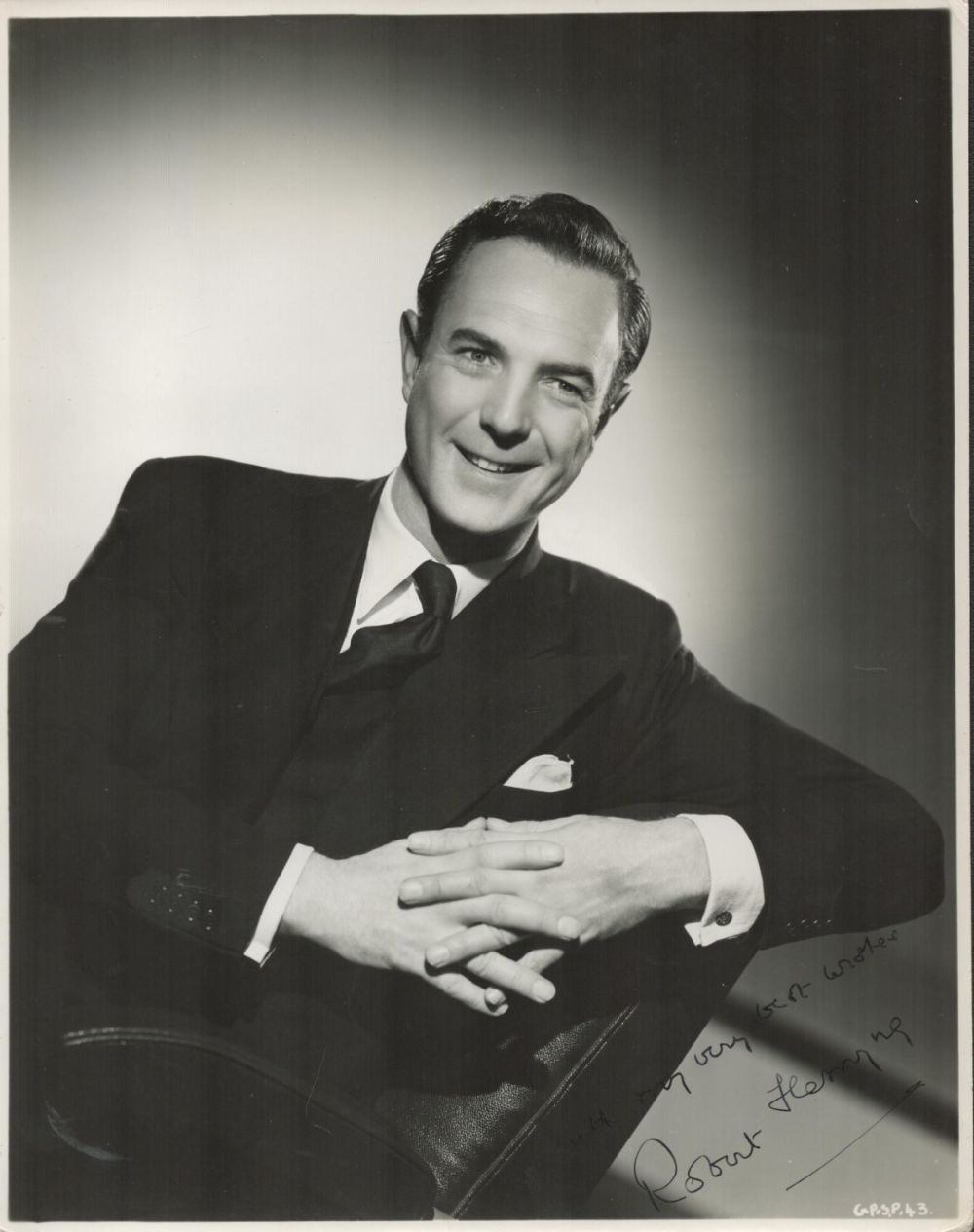 Lot 438: British Actor Robert Flemyng Signed 10 x 8...