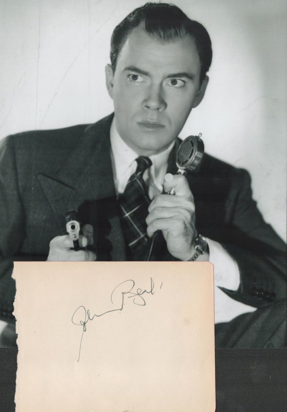 Lot 451: American Actor John Beal Signed Autograph album Page...