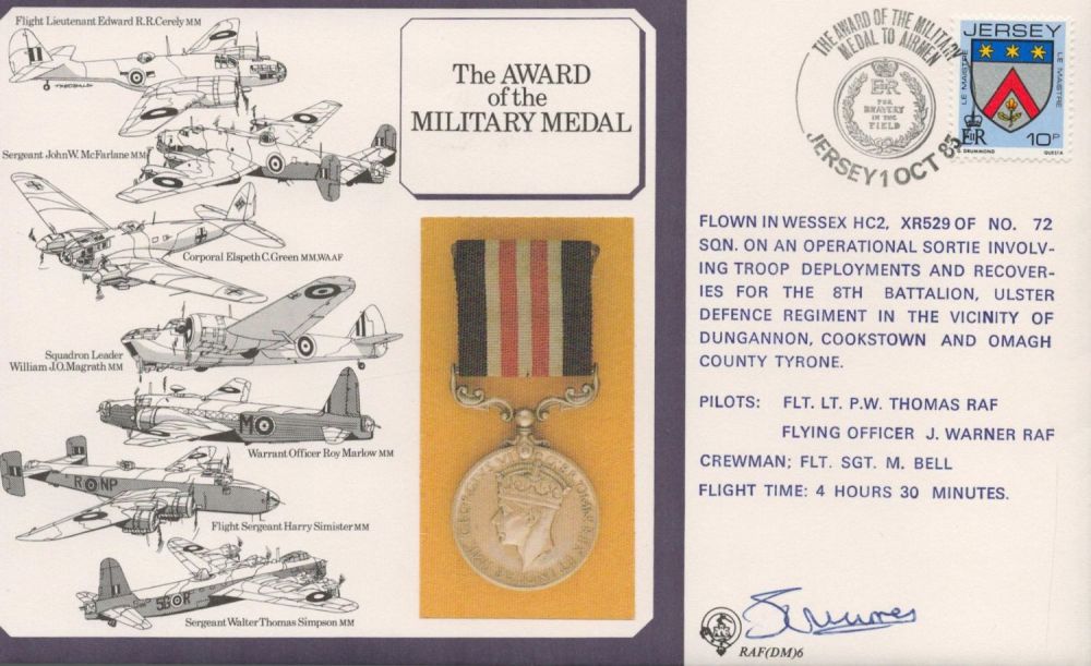 Lot 477: Flying Officer J Warner Signed The Award Of...