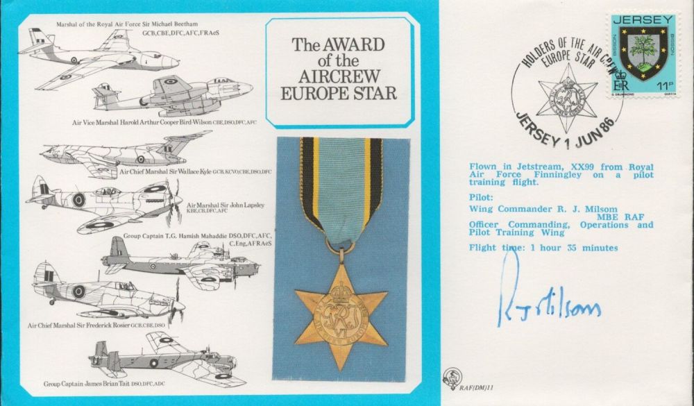 Lot 479: Wg Cdr R. J Milson MBE Signed The...