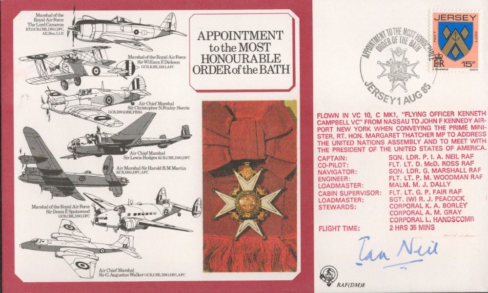 Lot 484: Sqn Ldr Ian Neil Signed Appointment to the...