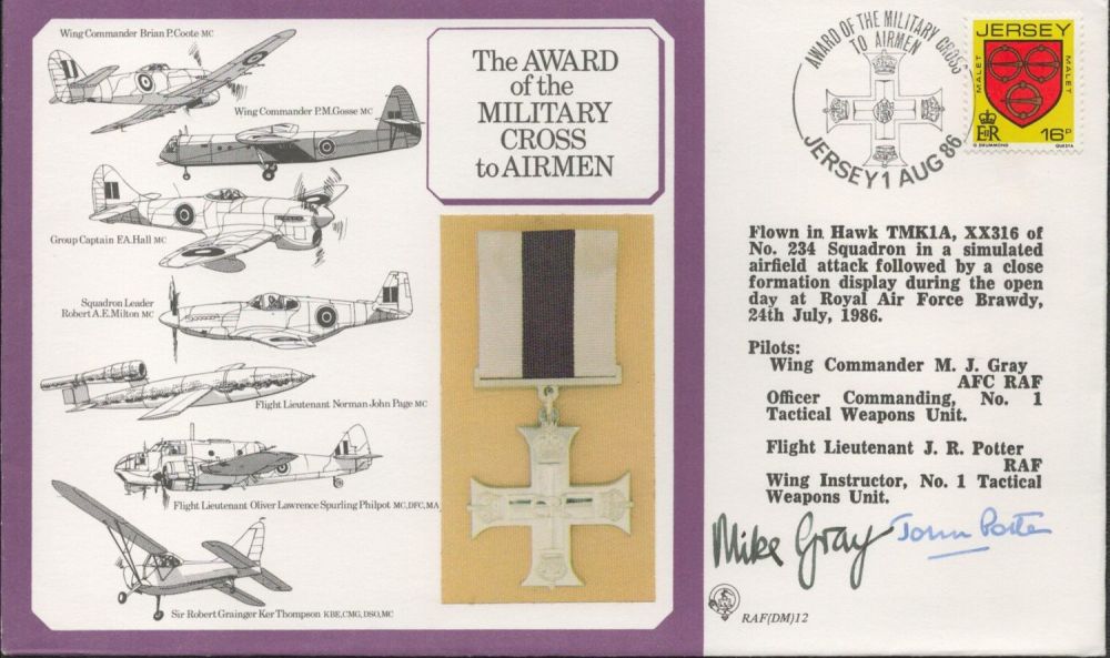 Lot 488: Wg Cdr Mike Gray AFC and Flt Lt...