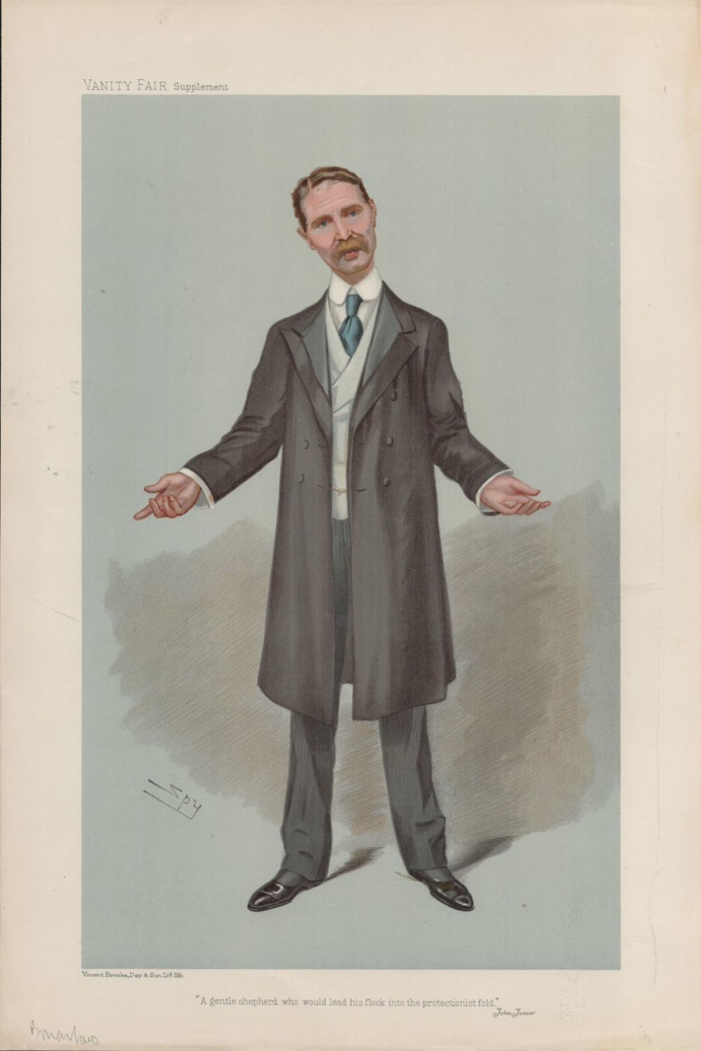 Lot 498: Vanity Fair Print. Title A gentle shepherd Subject...