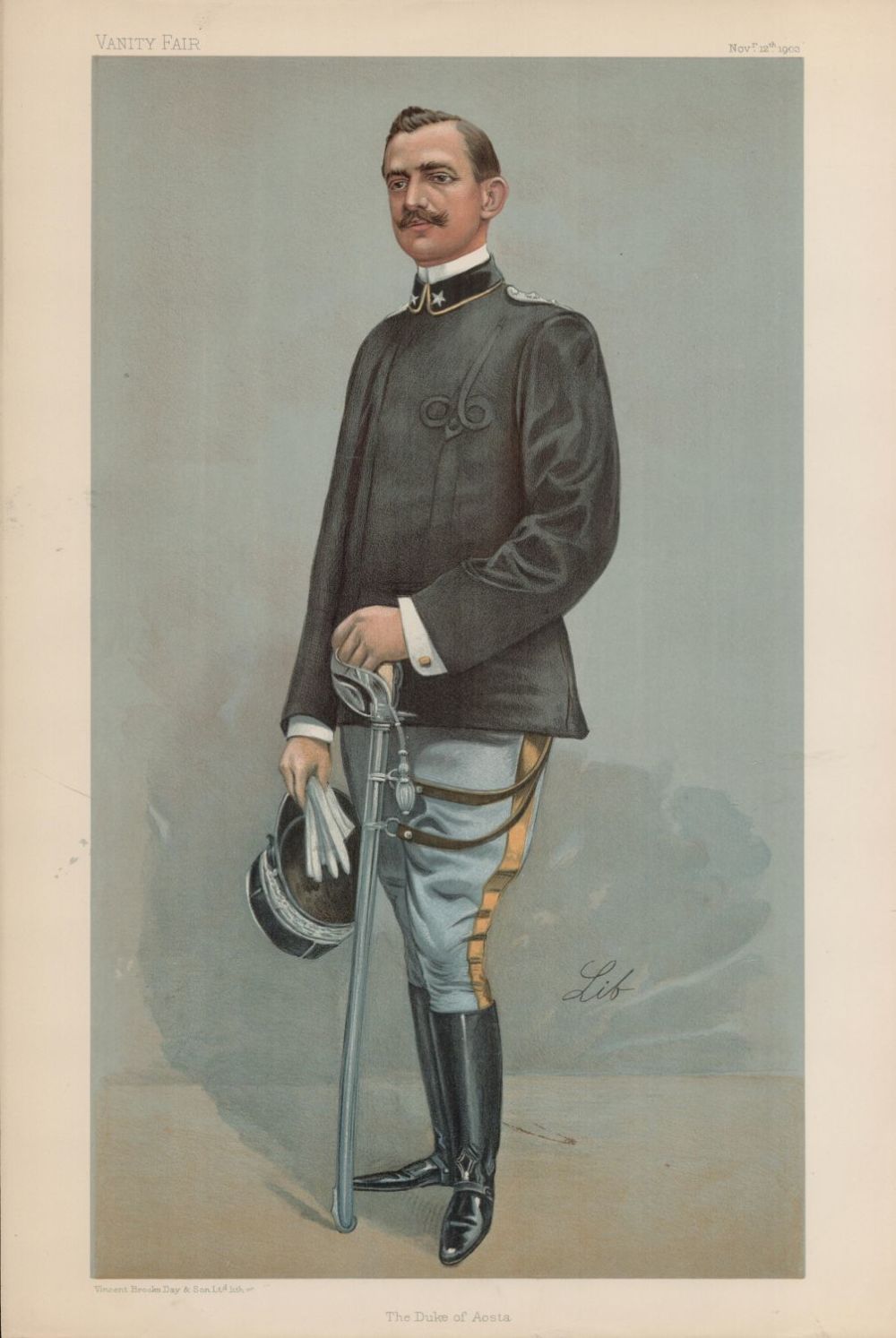 Lot 510: Vanity Fair Print. Title The Duke of Aosta...