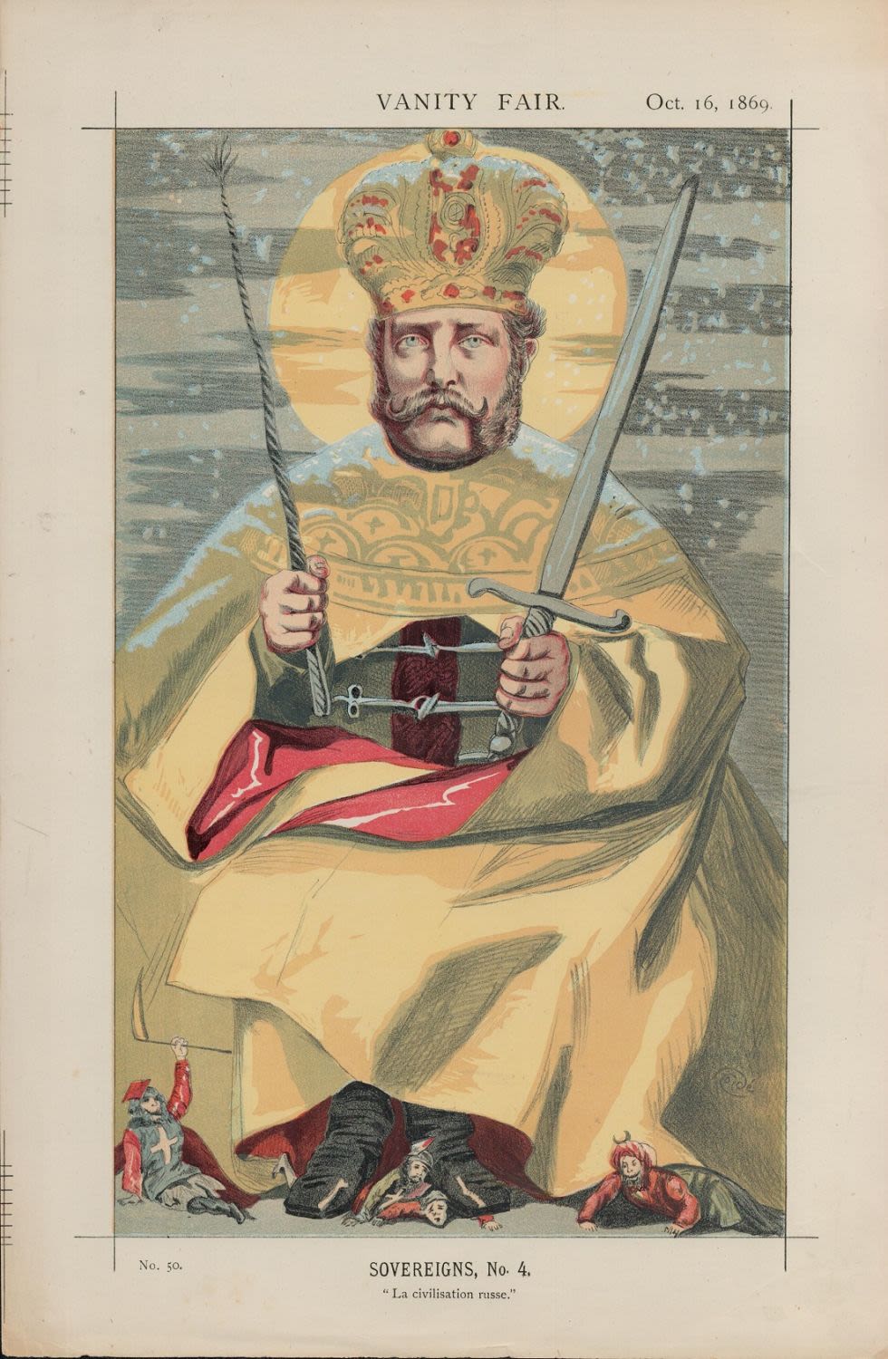 Lot 514: Vanity Fair Print. Title Sovereigns no 4. Subject...