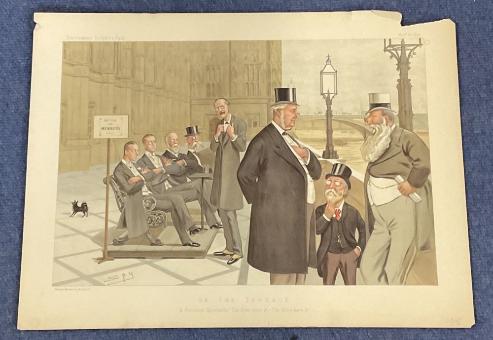 Lot 522: Vanity Fair Print. On the Terrace dated 30/11/1893....