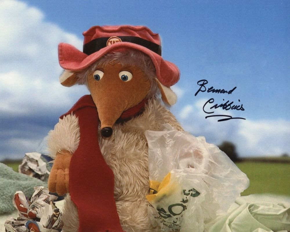 Lot 542: The Wombles. 8x10 photo signed by actor Bernard...