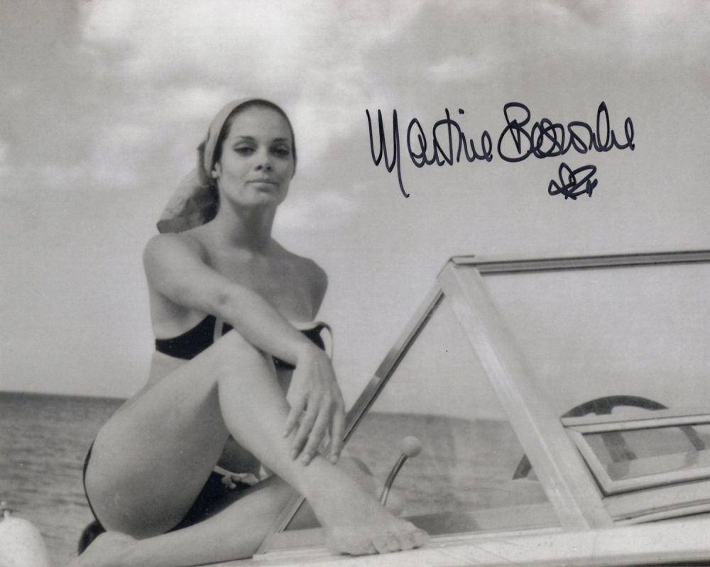 007 James Bond movie Thunderball 8x10 photo signed by Bond girl Martine Beswick. Good 
