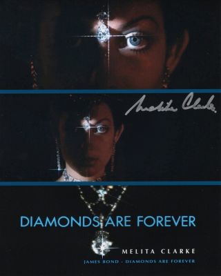 007 James Bond movie Diamonds are Forever 8x10 photo signed by actress Melita Clarke. Good