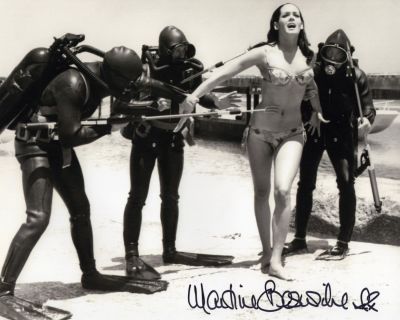 007 James Bond movie Thunderball 8x10 photo signed by Bond girl Martine Beswick. Good