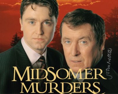 Midsomer Murders popular ITV detective drama series signed by lead role actor John Nettles as