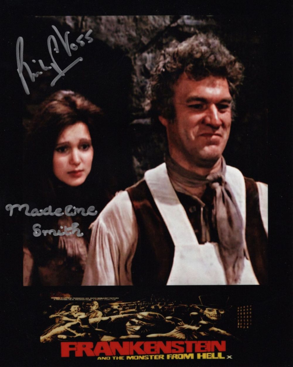 Lot 662: Frankenstein horror movie photo signed by the late...