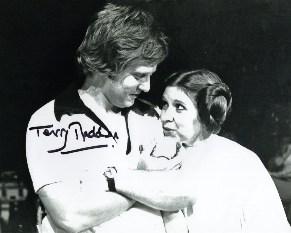 Lot 697: Star Wars director Terry Madden signed 8x10 candid...