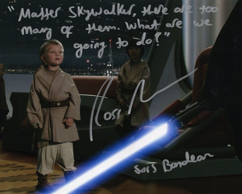 Lot 701: Star Wars 8x10 movie photo signed by actor...