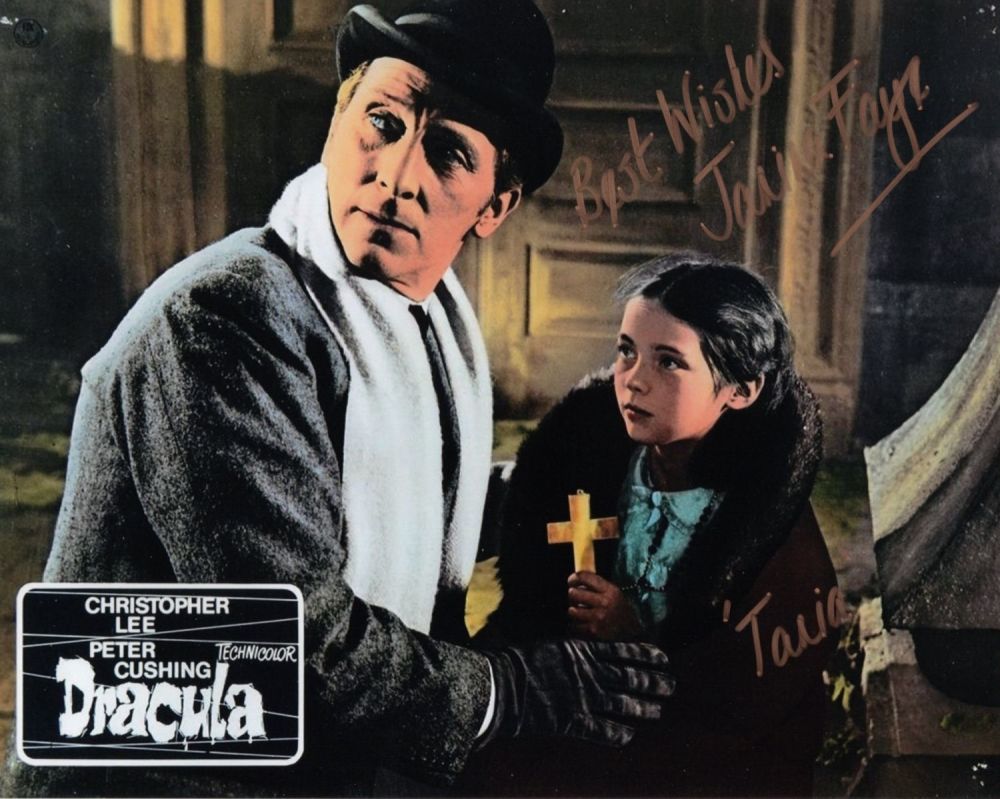 Lot 721: Dracula 1954 horror movie photo signed by actress...